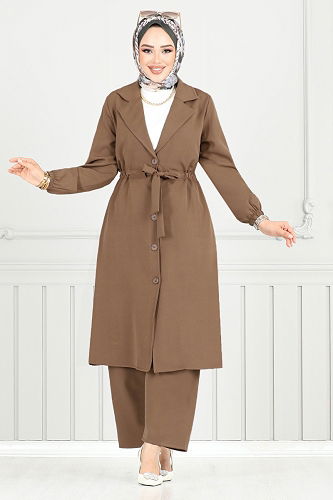 moda selvim Combined 021MR1077-M Light Brown - Thumbnail