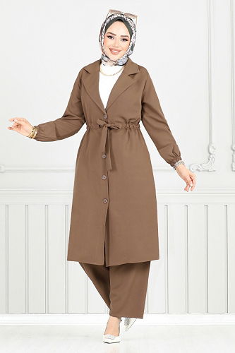 moda selvim Combined 021MR1077-M Light Brown - Thumbnail