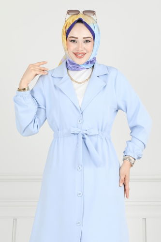 moda selvim طقم أزرق فاتح 021MR1078 - Thumbnail