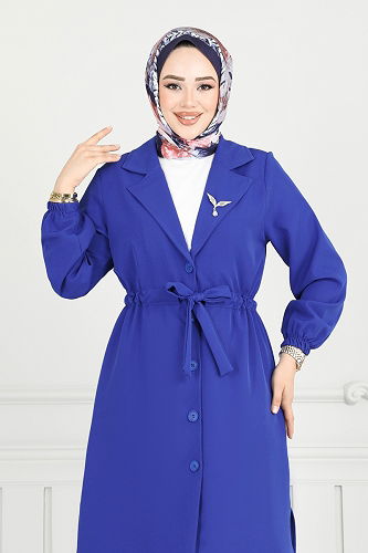 moda selvim طقم نيلي 021MR1078 - Thumbnail