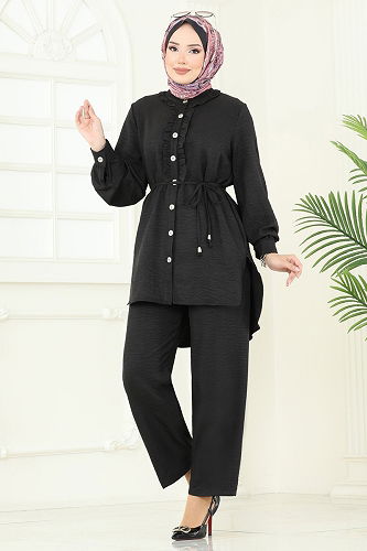 moda selvim Combined 022MR1078 Black - Thumbnail