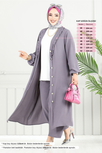 MRV M.R. - طقم رمادي غامق 023MR1077-M