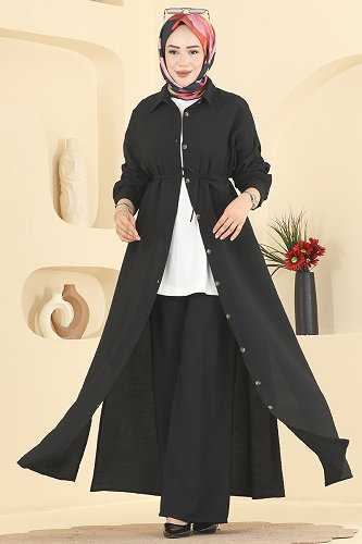 moda selvim Combined 027ZMRK1203 Black - Thumbnail