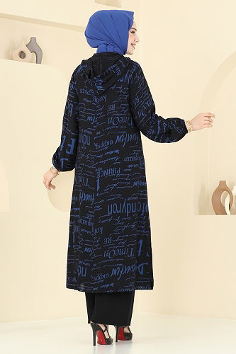 moda selvim Combined 0335BG354 Indigo & Black - Thumbnail