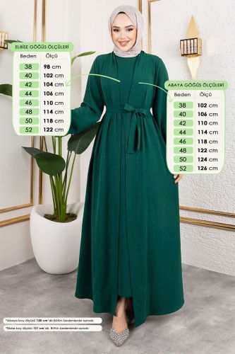 moda selvim طقم زيتي 0336BG354 - Thumbnail