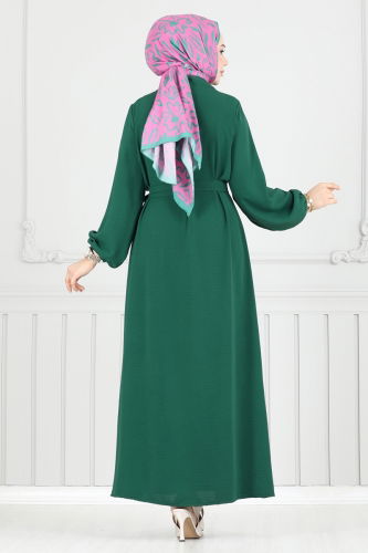 moda selvim طقم زيتي 0336BG354 - Thumbnail