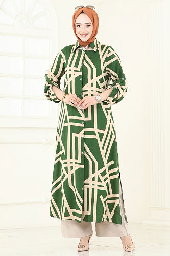 moda selvim Combined 0337BG354 Emerald - Thumbnail