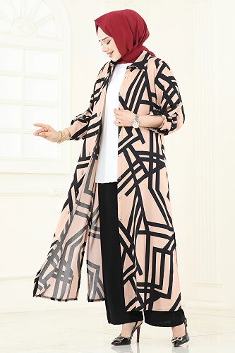 moda selvim طقم لاتيه 0337BG354 - Thumbnail