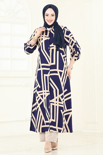 moda selvim Combined 0337BG354 Navy Blue - Thumbnail