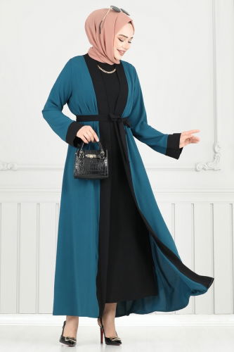 moda selvim طقم بترولي 0339BG354 - Thumbnail