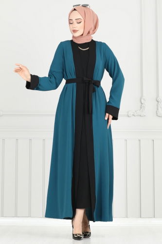moda selvim طقم بترولي 0339BG354 - Thumbnail