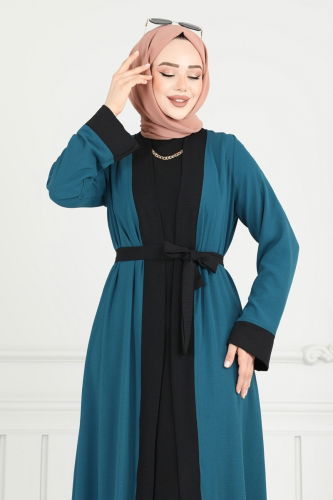 moda selvim طقم بترولي 0339BG354 - Thumbnail