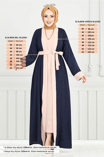 moda selvim طقم كحلي 0339BGS895-M - Thumbnail