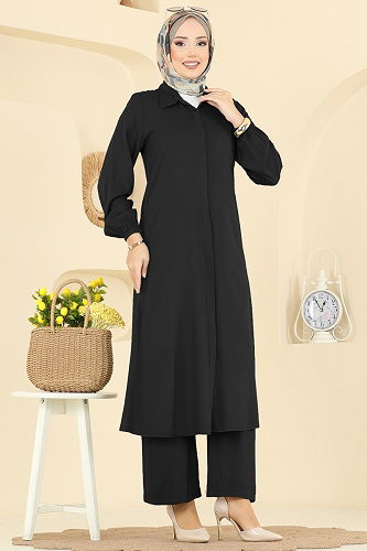 moda selvim Combined 0340BG354 Black - Thumbnail