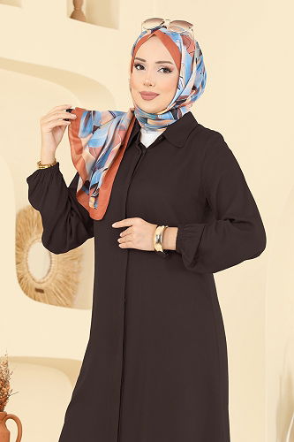 moda selvim طقم بني 0340BG354 - Thumbnail