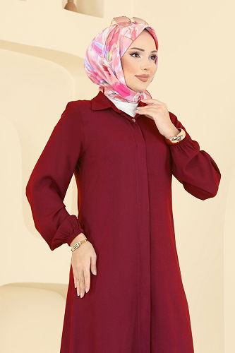 moda selvim Combined 0340BG354 Burgundy - Thumbnail