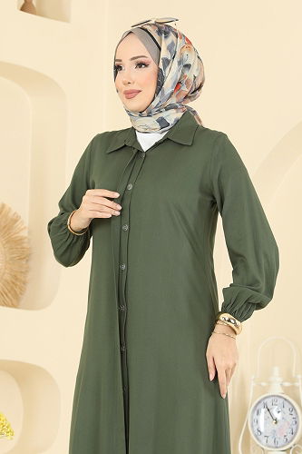 moda selvim طقم اخضر عفني 0340BG354 - Thumbnail