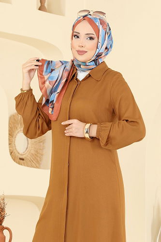 moda selvim طقم خردلي 0340BG354 - Thumbnail