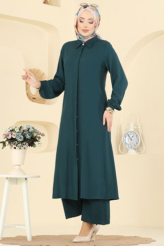 moda selvim طقم بترولي 0340BG354 - Thumbnail