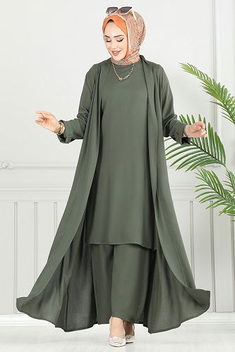 moda selvim Combined 0342BG354 Khaki - Thumbnail