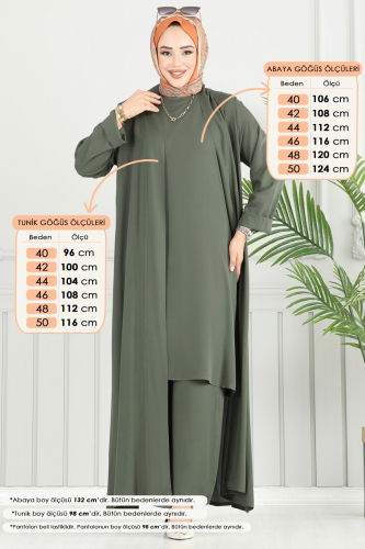 moda selvim Combined 0342BG354 Khaki - Thumbnail