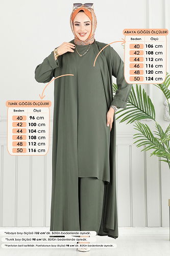 moda selvim Combined 0342BG354 Khaki - Thumbnail