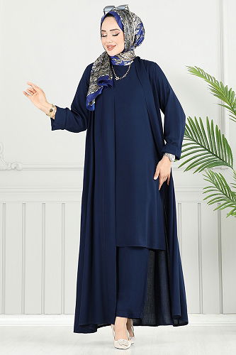 moda selvim Combined 0342BGS895-M Navy Blue - Thumbnail