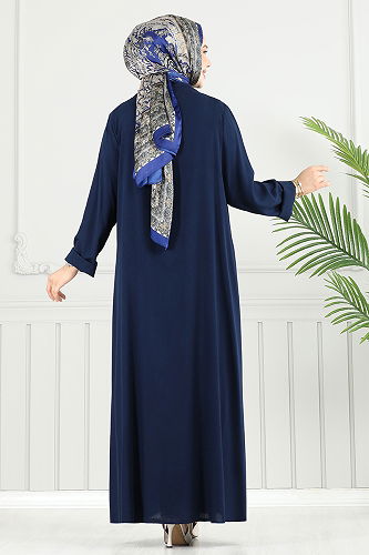 moda selvim طقم كحلي 0342BGS895-M - Thumbnail