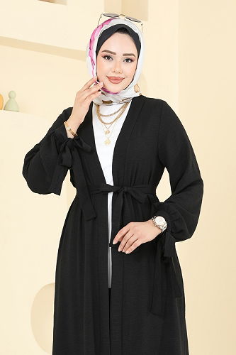 moda selvim طقم أسود 0344BG354 - Thumbnail