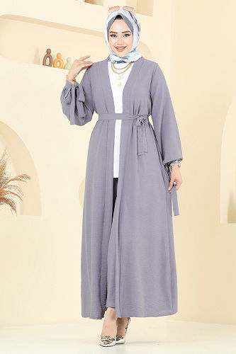 moda selvim طقم رمادي 0344BG354 - Thumbnail