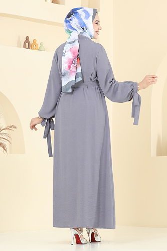 moda selvim طقم رمادي 0344BG354 - Thumbnail