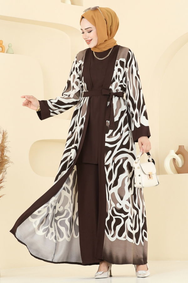 Modaselvim خصم صافٍ20%+20% في سلة التسوق طقم نمط 1 بني 0345BG354