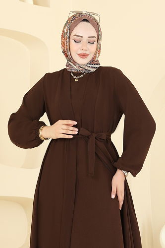 moda selvim طقم بني 0347BG354 - Thumbnail