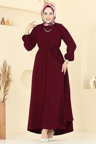 moda selvim Combined 0347BG354 Burgundy - Thumbnail