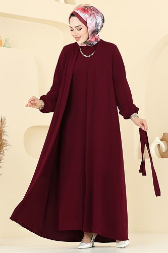 moda selvim Combined 0347BG354 Burgundy - Thumbnail