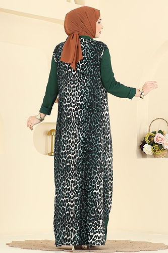 moda selvim طقم نمط 1 زيتي 0350ERK1158 - Thumbnail