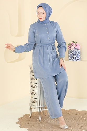 moda selvim Combined 0352ERK1158 Blue - Thumbnail