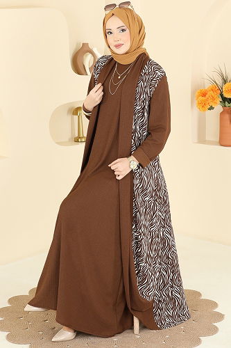 moda selvim Combined 0354ERK1158 Brown - Thumbnail