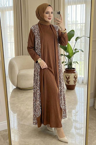 moda selvim Combined 0354ERK1158 Brown - Thumbnail