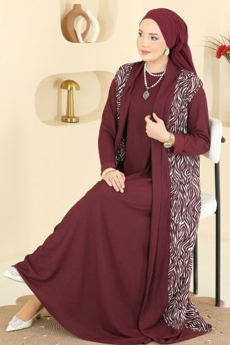 E.R.K. - Combined 0354ERK1158 Burgundy