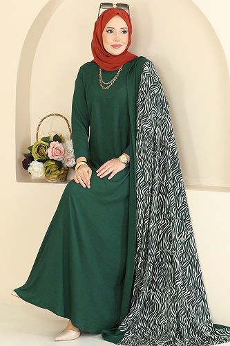 moda selvim طقم زيتي 0354ERK1158 - Thumbnail