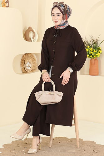 moda selvim Combined 0355BG354 Brown - Thumbnail