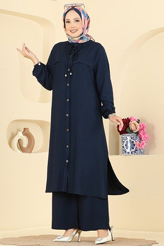 moda selvim Combined 0355BG354 Navy Blue - Thumbnail