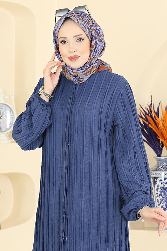 moda selvim طقم ازرق 0356ERK1158 - Thumbnail