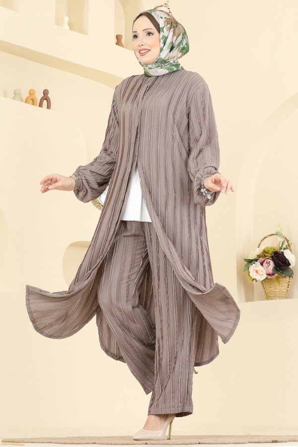 Modaselvim مهرجان الفرص طقم بيج 0356ERK1158