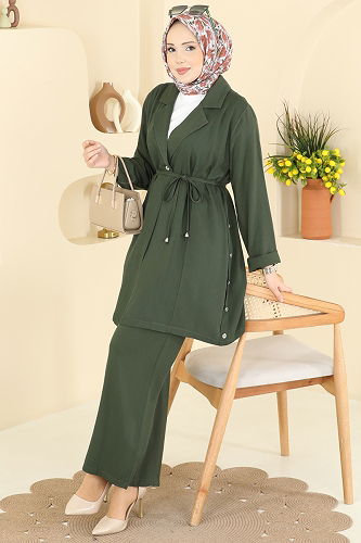 moda selvim Combined 0358BG354 Khaki - Thumbnail