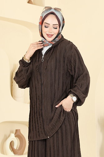 moda selvim Combined 0361BG354 Brown - Thumbnail