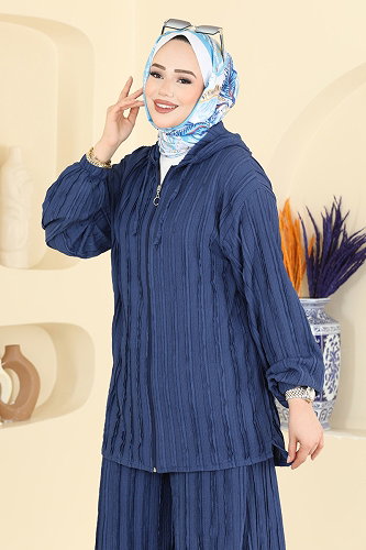 moda selvim Combined 0361BG354 Light Navy Blue - Thumbnail