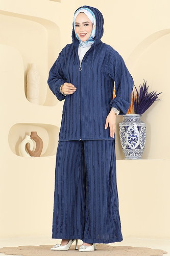 moda selvim Combined 0361BG354 Light Navy Blue - Thumbnail