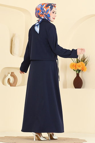 moda selvim Combined 0362ERK1158 Navy Blue - Thumbnail